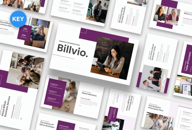 Billvio-商业计划主题演讲Keynote模板