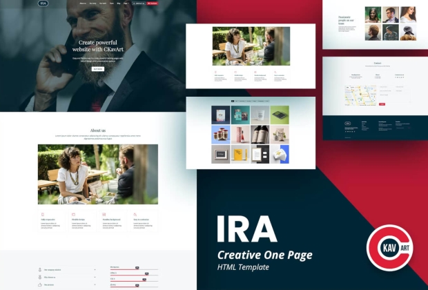 IRA-创意单页 HTML 模板