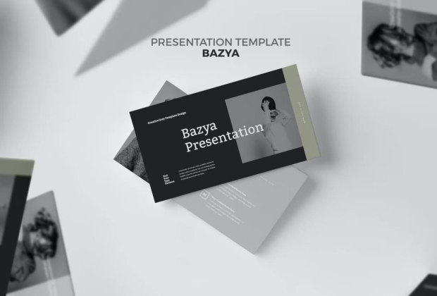 Bazya - 创意灰色主题演讲Keynote模板