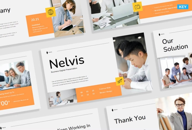 Nelvis-商业营销演示 Keynote模板