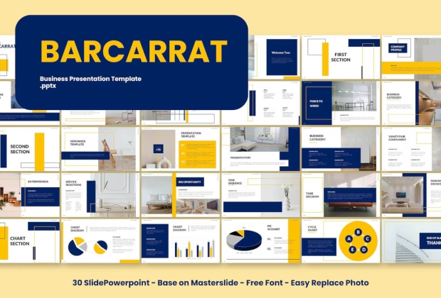 Barcarrat 业务介绍商业 PowerPoint 模板