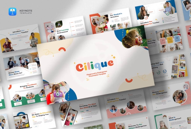 Cilique - 幼儿园主题演讲 Keynote模板