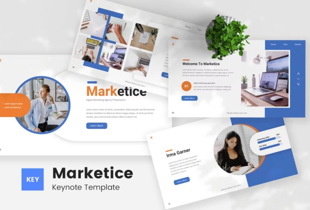 Marketice — 数字营销主题演讲 Keynote模板