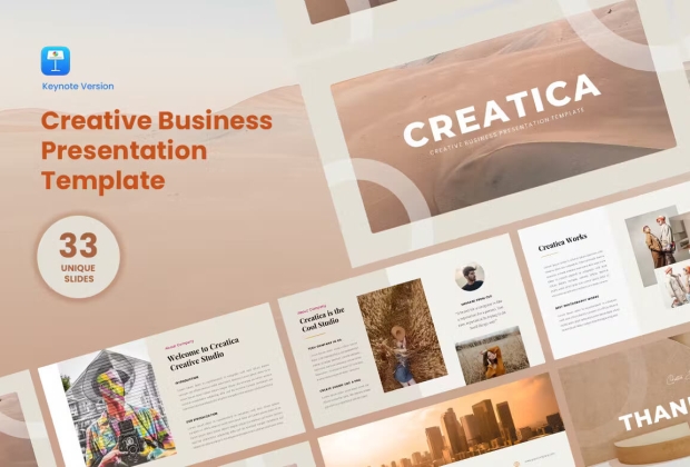 Creatica – 创意商业主题演讲模板