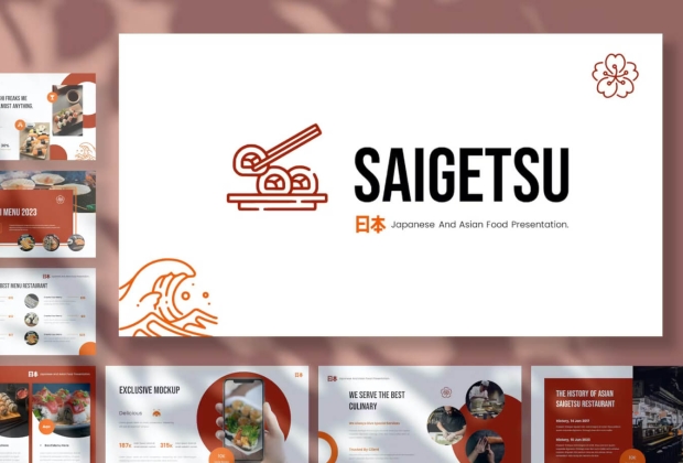 Saigetsu - 食品业务 PowerPoint演示模板