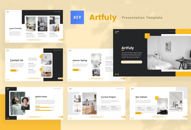 Arfuly — 室内设计主题演讲 Keynote模板