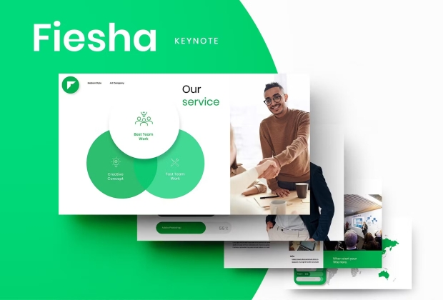 Fiesha – 商业主题演讲 Keynote模板