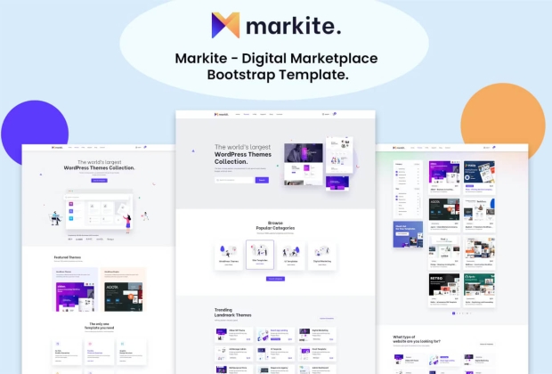 Markit - 数字市场 HTML5 模板