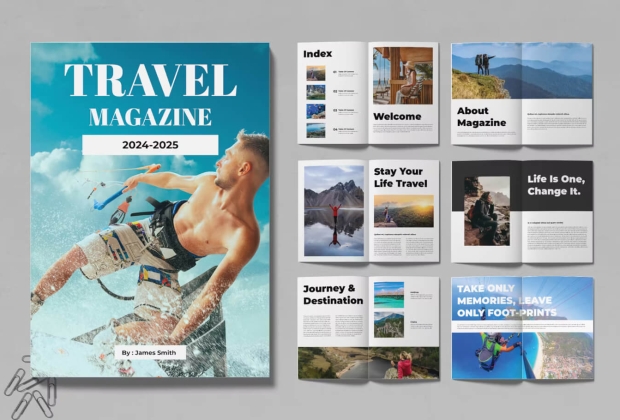 旅游杂志手册模板
