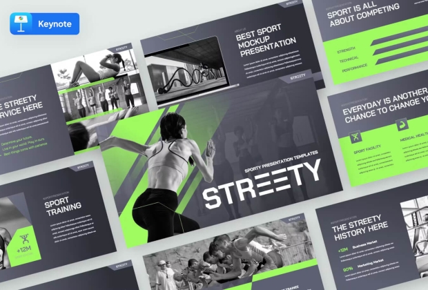 Streety - 运动主题演讲模板
