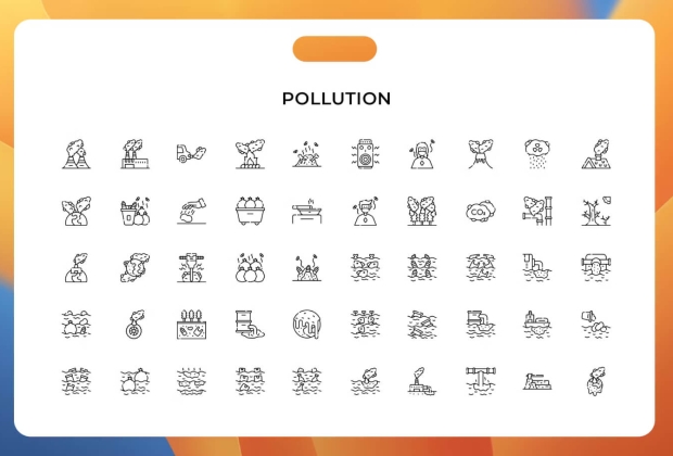 污染图标