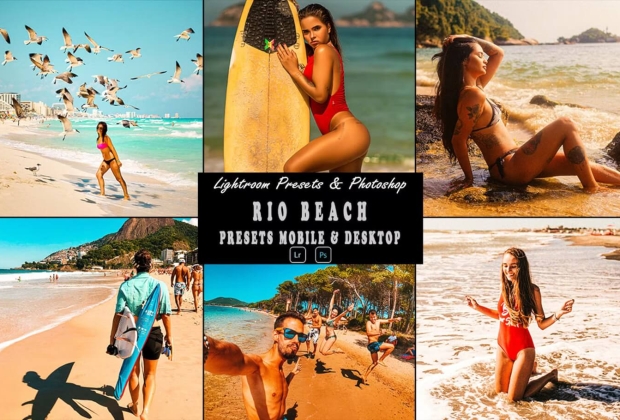 Rio Beach Tone Photoshop 动作和 Lightrom 预设
