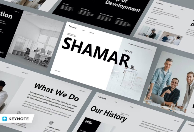 SHAMAR-商业营销战略关键 Keynote模板