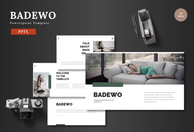 Badewo - 简洁的 PowerPoint模板