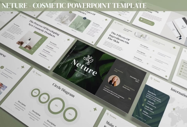 Neture - 化妆品PowerPoint模板