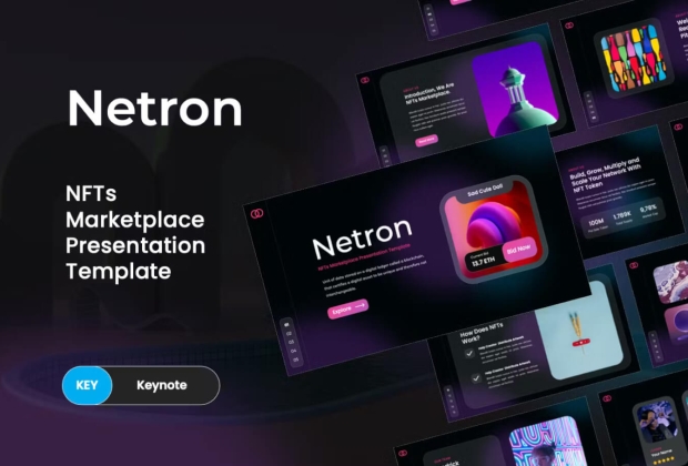 Netron - NFT 市场主题演讲模板