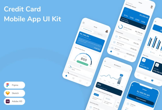 信用卡移动应用程序 UI 套件