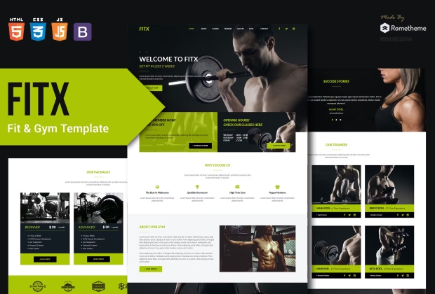 FitX - 健身和健身房 HTML 模板