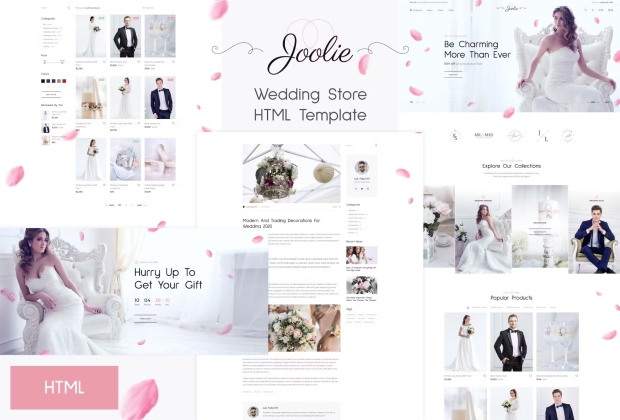 Joolie - 婚礼商店 HTML 模板