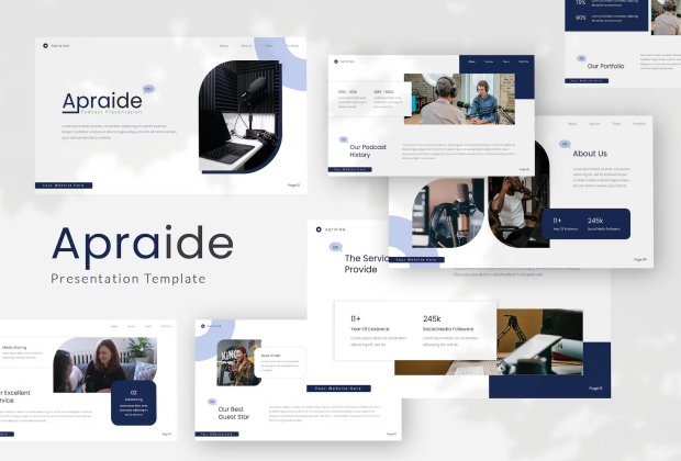 Apraide — 播客主题演讲 Keynote模板