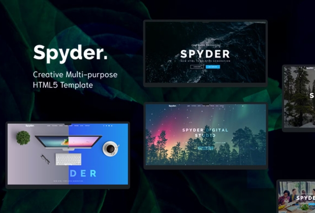 Spyder - 一页多用途 HTML 模板