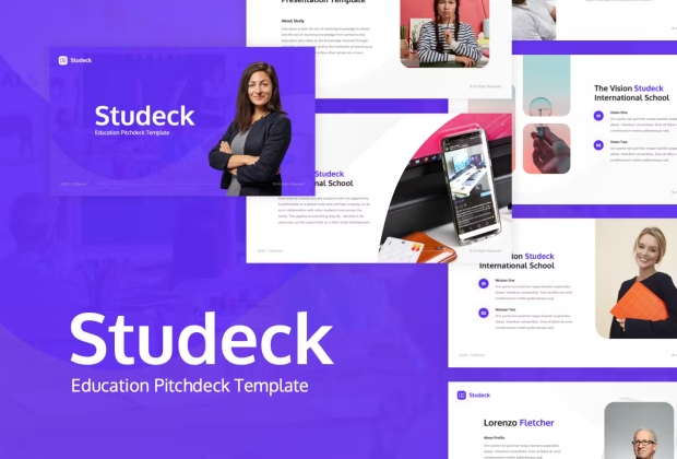 Studeck - 教育宣传材料主题演讲 Keynote模板