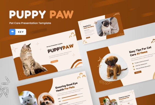 Puppypaw - 宠物护理主题演讲模板
