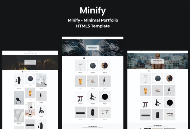 Minify - 最小作品集 HTML5 模板