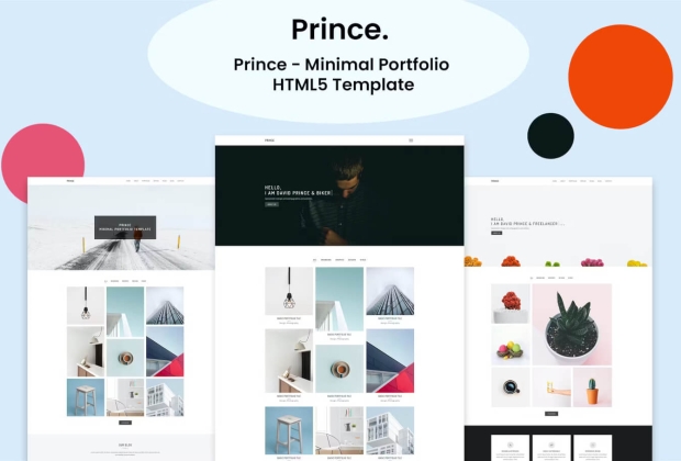 Prince - 最小作品集 HTML5 模板