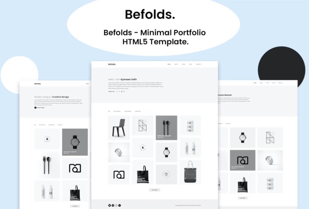 Befolds - 最小作品集 HTML5 模板