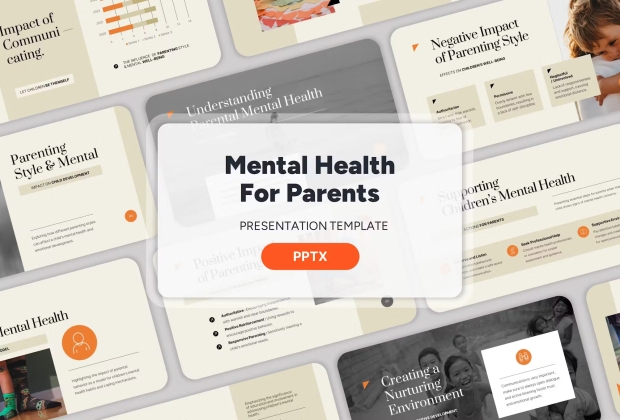 父母的心理健康 - Powerpoint 模板