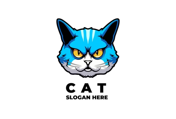 猫吉祥物标志设计