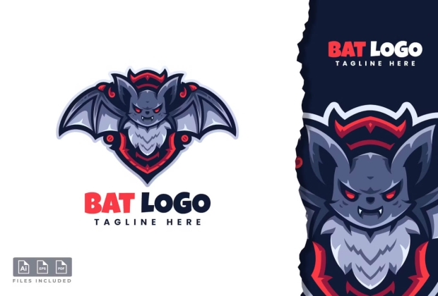 蝙蝠标志设计模板
