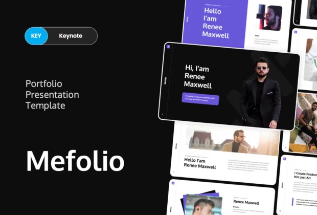 Mefolio - 作品集主题演讲 Keynote模板