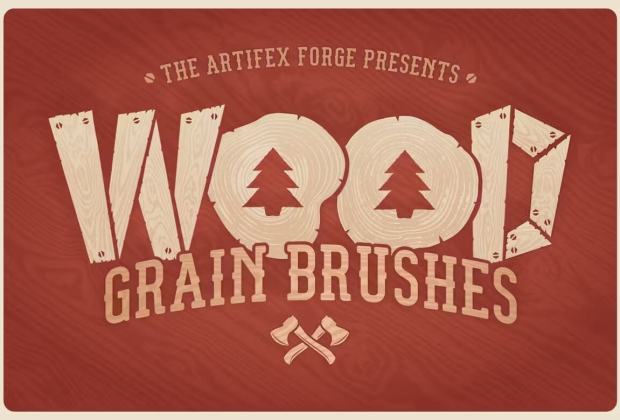 木纹刷画笔