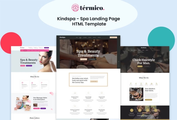 Kindspa - 水疗和美容沙龙 HTML5 模板