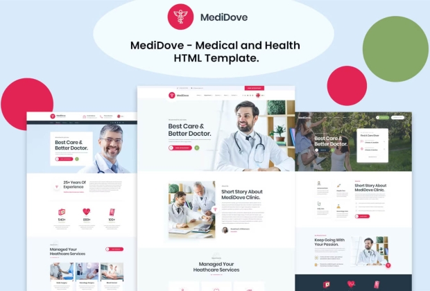 MediDove-医疗健康HTML5模板