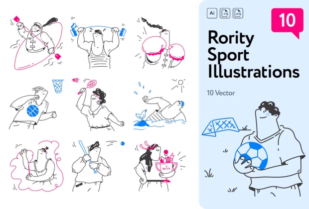 罗蒂运动系列插图