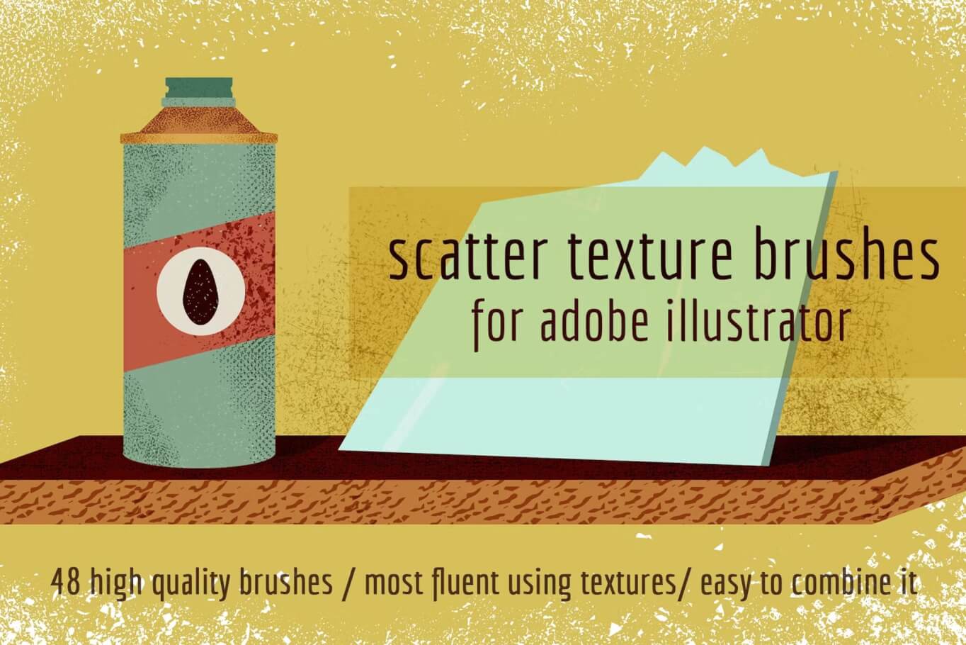 Adobe Illustrator 的散点纹理笔刷