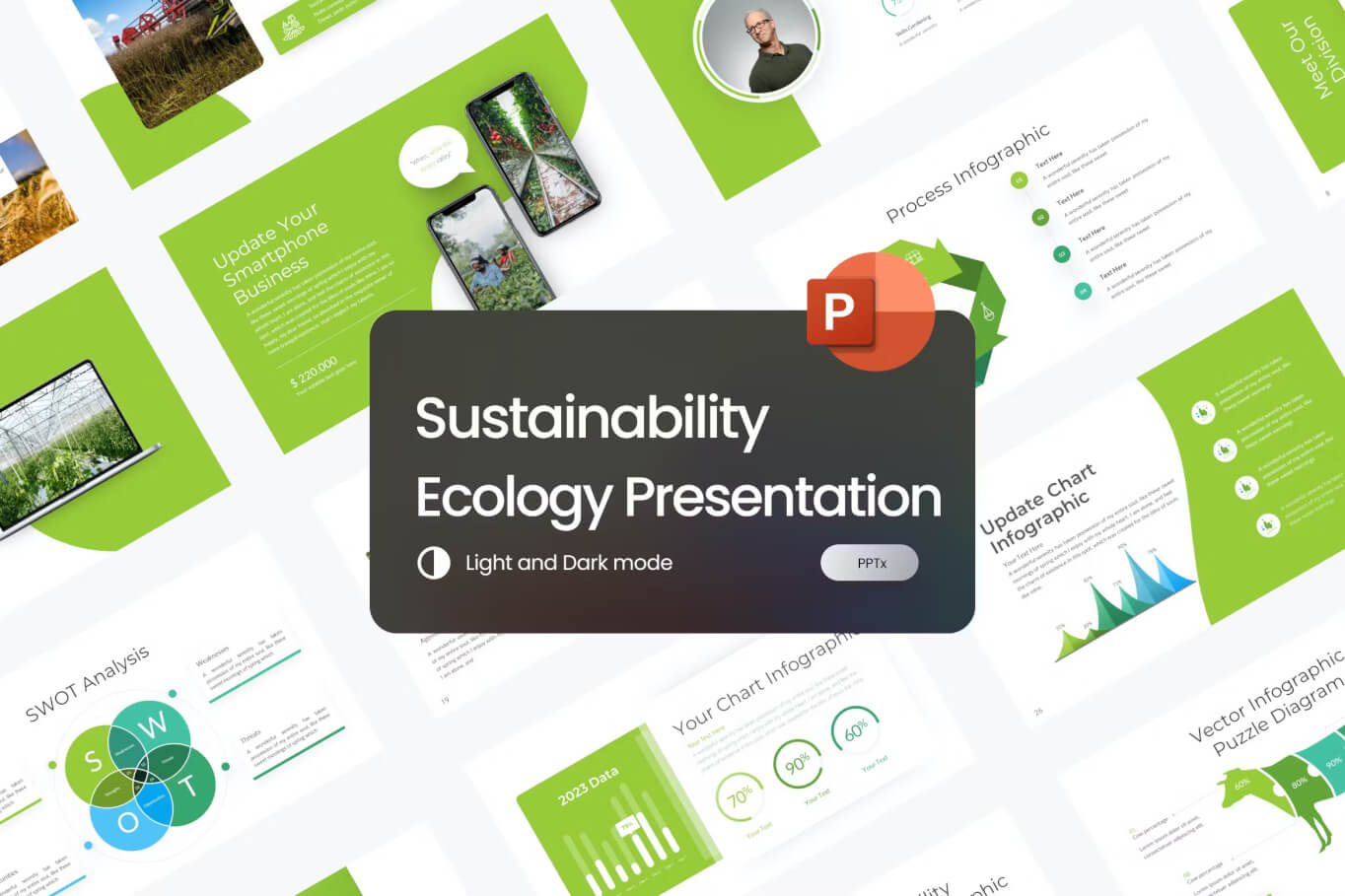 可持续发展生态 PowerPoint 模板