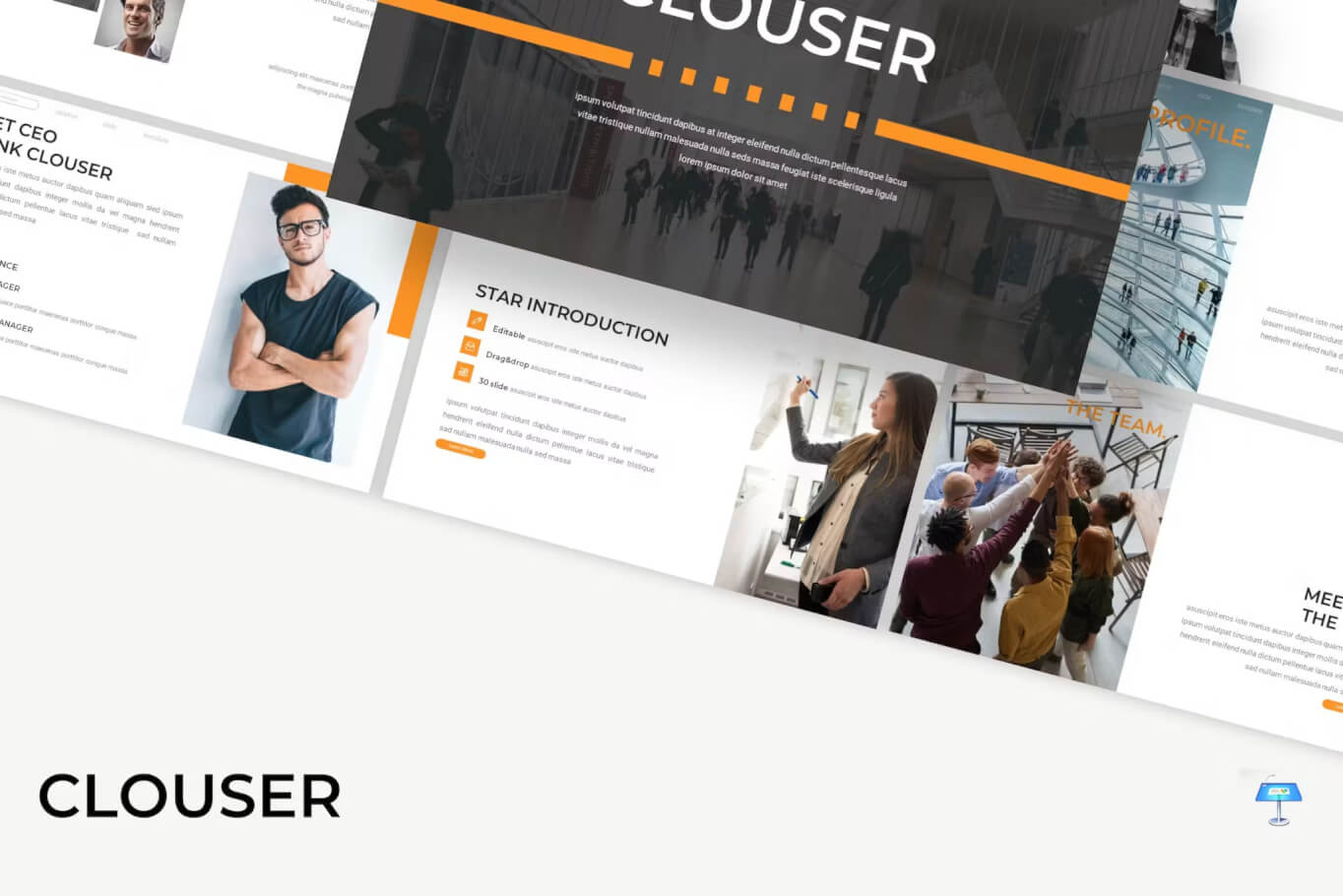 Clouser - 商业主题演讲 Keynote模板