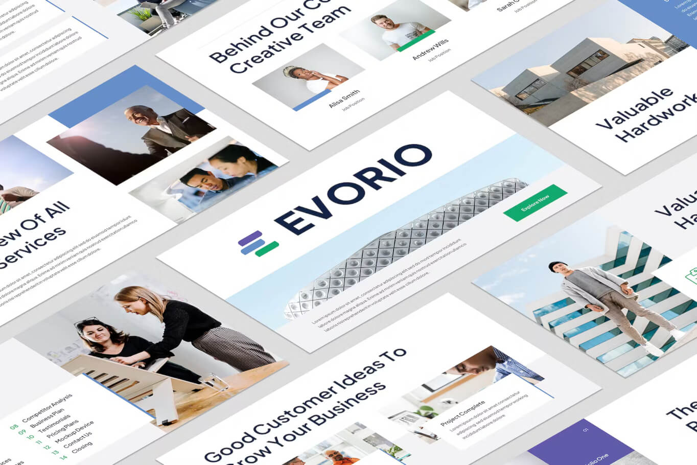 Evorio - 公司简介主题演讲模板