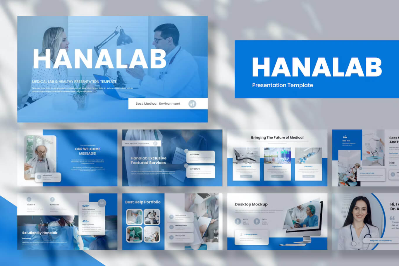 Hanalab - 医疗与保健 PowerPoint模板