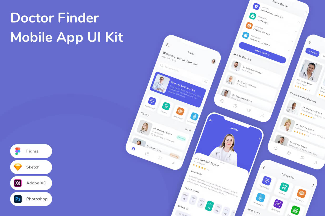 Doctor Finder 移动应用 UI 套件