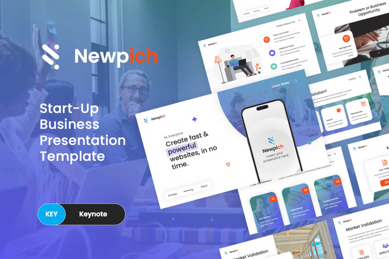 Newpich - 初创企业主题演讲模板