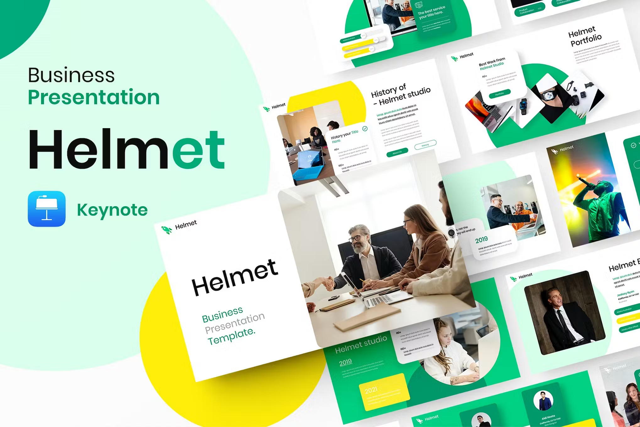 Helmet – 商务主题演讲 Keynote模板