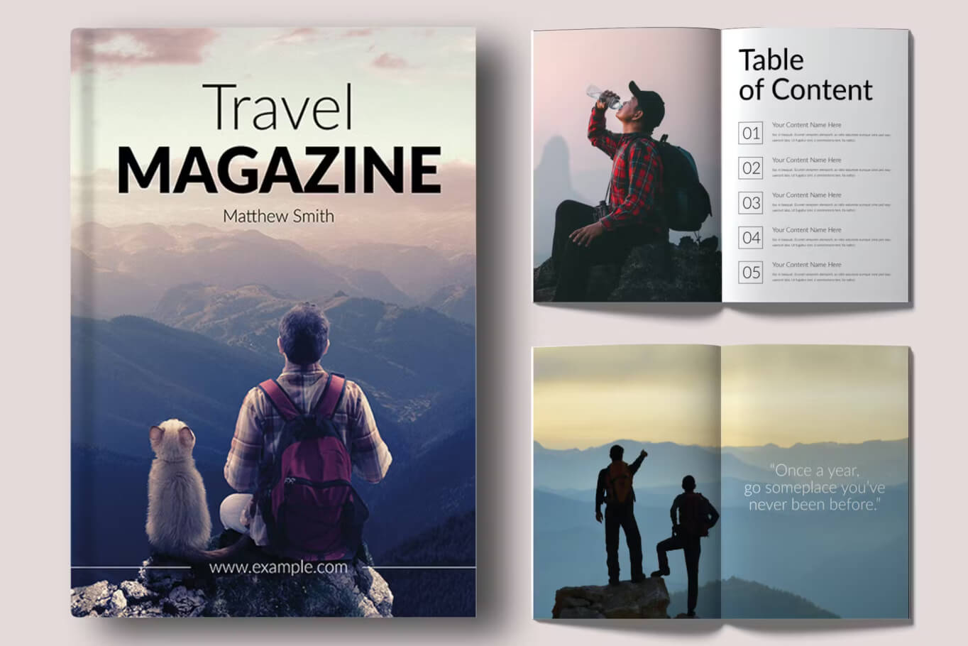 旅游杂志设计模板