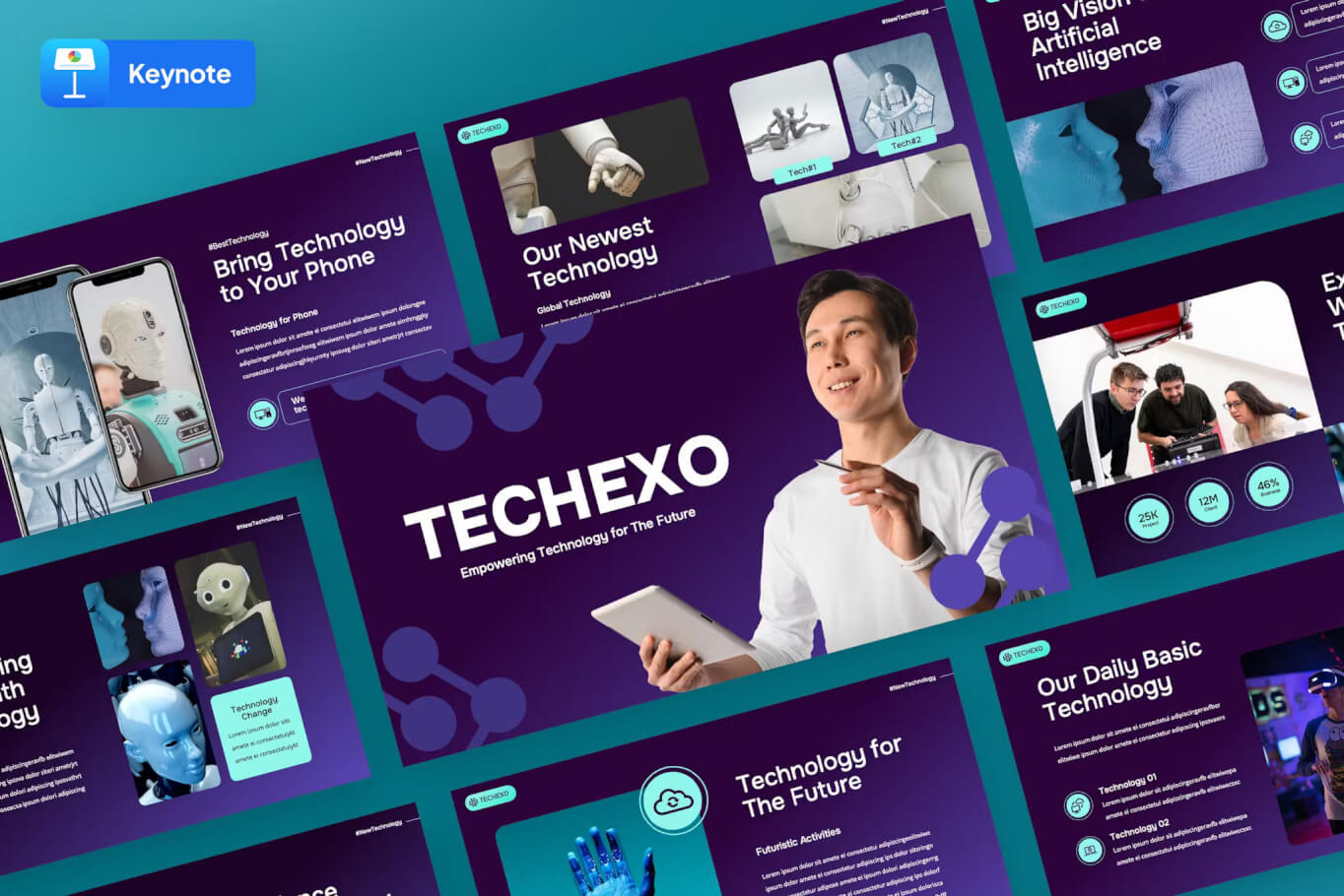 Techexo - 人工智能技术主题演讲模板