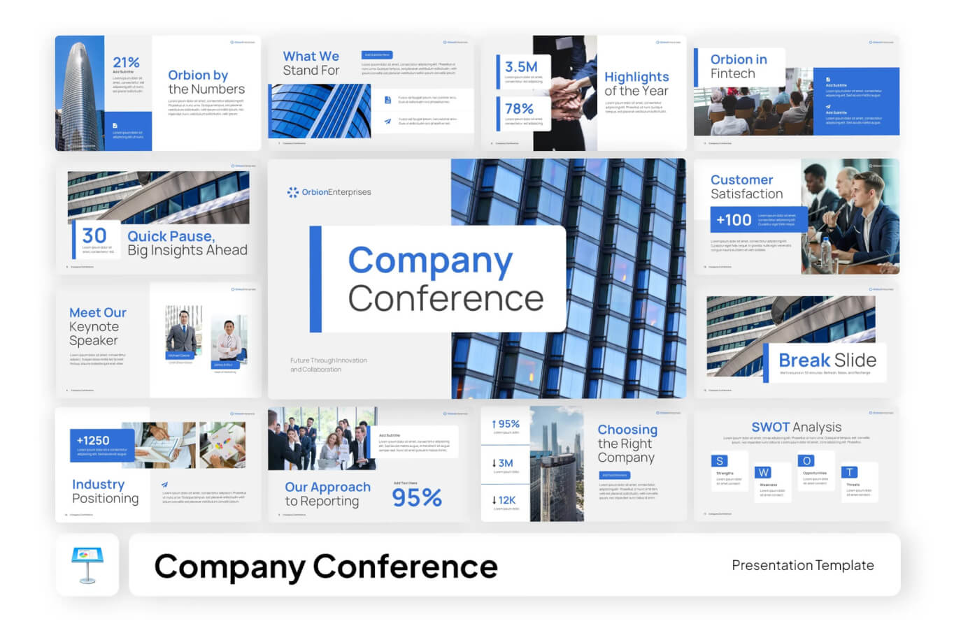 公司会议的主题演讲 Keynote 模板