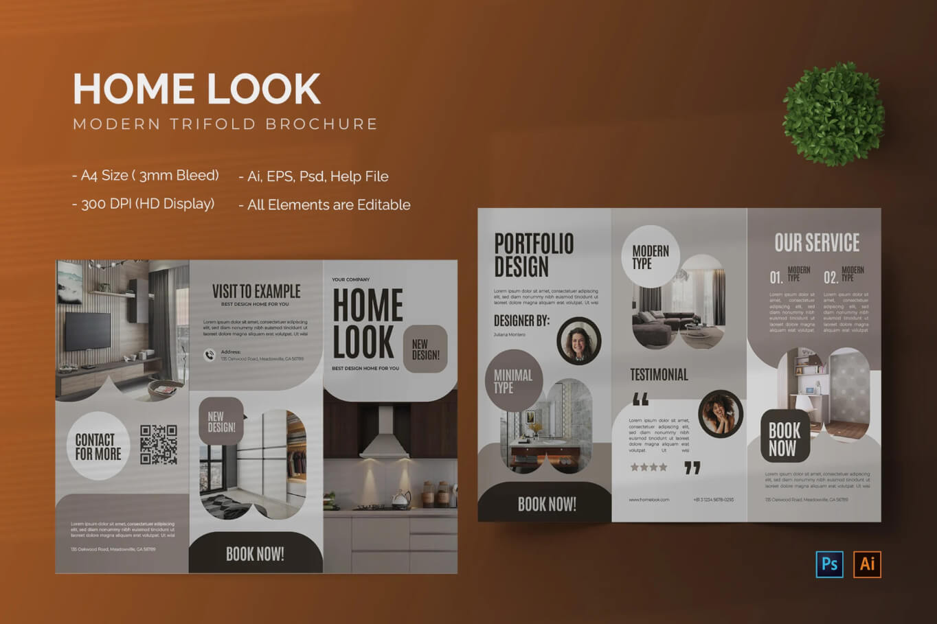 Home Look - 三折宣传册